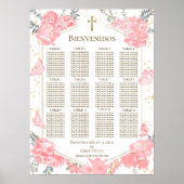 Presentación 3 años Seating Chart signieren Schmet Poster (Vorne)