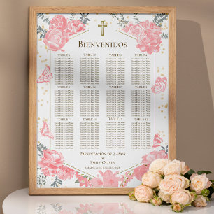 Presentación 3 años Seating Chart signieren Schmet Poster