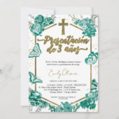 Presentación 3 años Spanien Einladung Butterfly (Vorderseite)