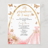 Presentación de 3 Años Haushalt Spanien Einladung (Vorderseite)