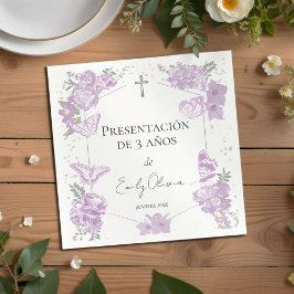 Presentación de 3 años Napkins Butterflys Serviette