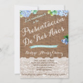 Presentación de Tres Años de niño Einladung (Vorderseite)