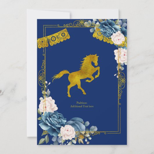 Presentación niño de tres años invitación einladung (Rückseite)