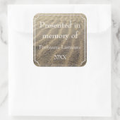 Presented in Memory of Template Square Sticker (Tasche)