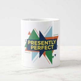 Presently Perfect Abstract Modern  Design Jumbo-Tasse
