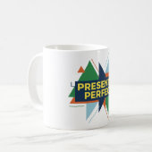 Presently Perfect Abstract Modern  Design Kaffeetasse (Vorderseite Links)