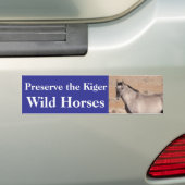 Preserve the Kiger Wild Horses Bumper Sticker Autoaufkleber (Auf Auto)