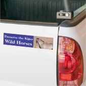 Preserve the Kiger Wild Horses Bumper Sticker Autoaufkleber (Auf Lkw)