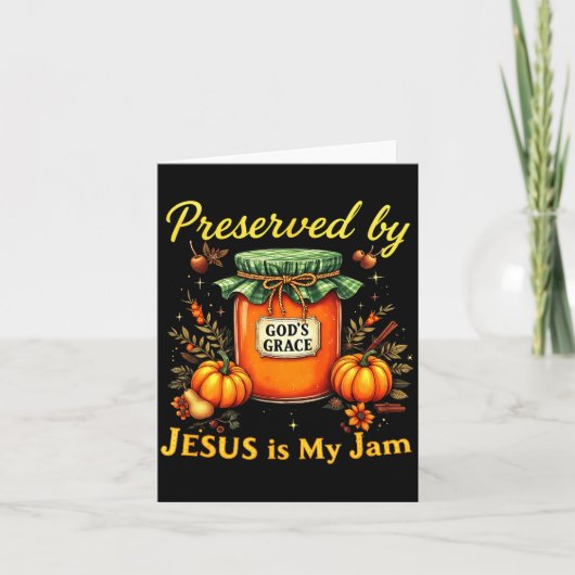 Preserved By God’s Grace Jesus Jam Strawberry Cute Karte (Vorderseite)