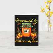 Preserved By God’s Grace Jesus Jam Strawberry Cute Karte (Gelbe Blume)
