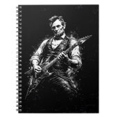 President Abraham Lincoln Playing Guitar Notizblock (Vorderseite)