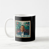 President Barack Obama 2028 Rtrait Patriotic Democ Kaffeetasse (Links)