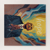President Barack Obama and the Message of Hope Met Puzzle (Horizontal)