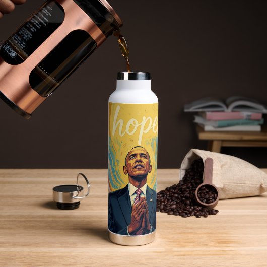 President Barack Obama and the Message of Hope  Trinkflasche (Kaffee)