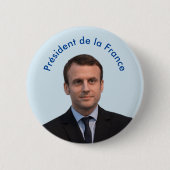 Président De-La Frankreich Emmanuel Macron Button (Vorderseite)