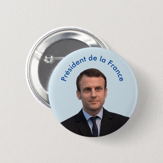 Président De-La Frankreich Emmanuel Macron Button (Vorne & Hinten)