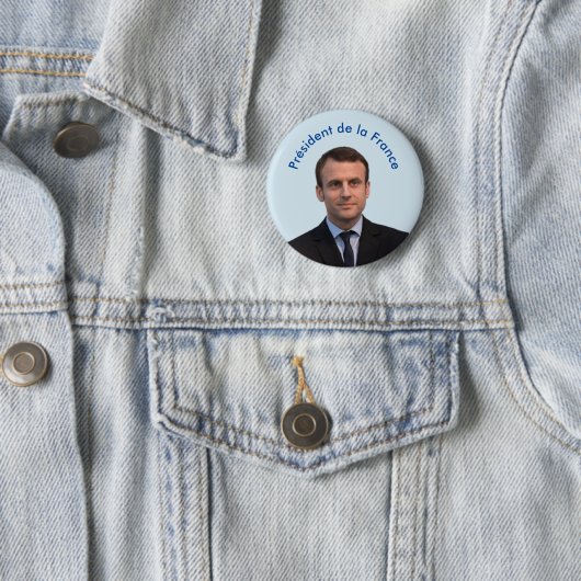 Président De-La Frankreich Emmanuel Macron Button (Beispiel)