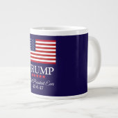 PRESIDENT DONALD TRUMP BEST PRESIDENT EVER  Jumbo-Tasse (Vorderseite Rechts)