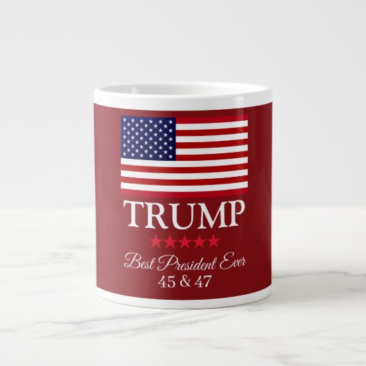 PRESIDENT DONALD TRUMP BEST PRESIDENT EVER  Jumbo-Tasse (Vorderseite)