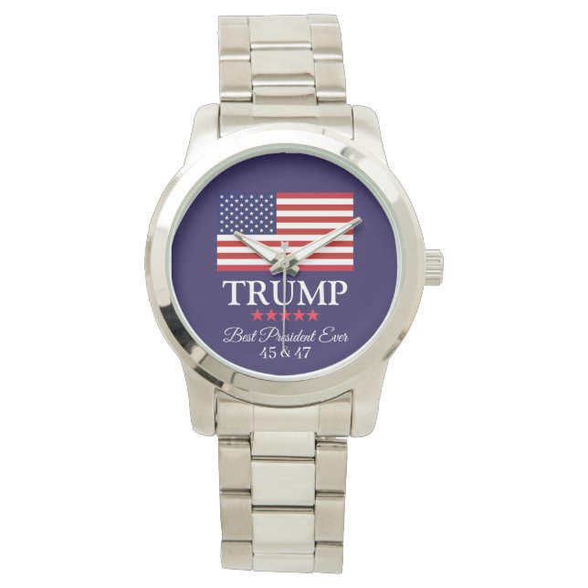 PRESIDENT DONALD TRUMP BEST PRESIDENT EVER WATCH ARMBANDUHR (Vorderseite)