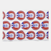 President Donald Trump in Red Geschirrtuch (Horizontal)