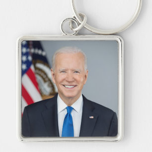 President Joe Biden White House Portrait   Schlüsselanhänger