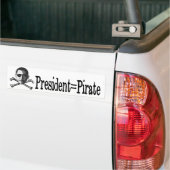 President=Pirate Autoaufkleber (Auf Lkw)