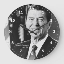 President Ronald Reagan Clock Große Wanduhr