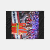 President Trump Garbyge Truck Worker Vest Mega 202 Fleecedecke (Vorderseite (Horizontal))