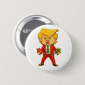 President Trump Pin Funny Trump Invest Trump Meme Button (Vorne & Hinten)