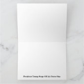 President Trump Steps Off Air Force One Karte (Innenseite)