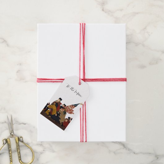 Presidental Gift Tag Geschenkanhänger (Mit Garn)