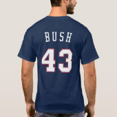 PresidenTees #43 Bush T-Shirt (Rückseite)
