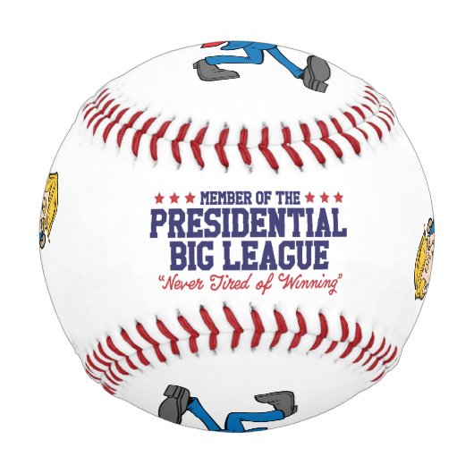 "Presidential Big League" Funny Trump Baseball (Rückseite)