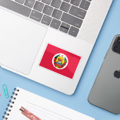 Presidential Flag of Mozambique (1983-1990) Aufkleber (Laptop mit iPhone)