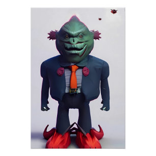 Presidential Lizard Things Poster
