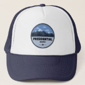Presidential Range New Hampshire Camping Truckerkappe (Vorderseite)