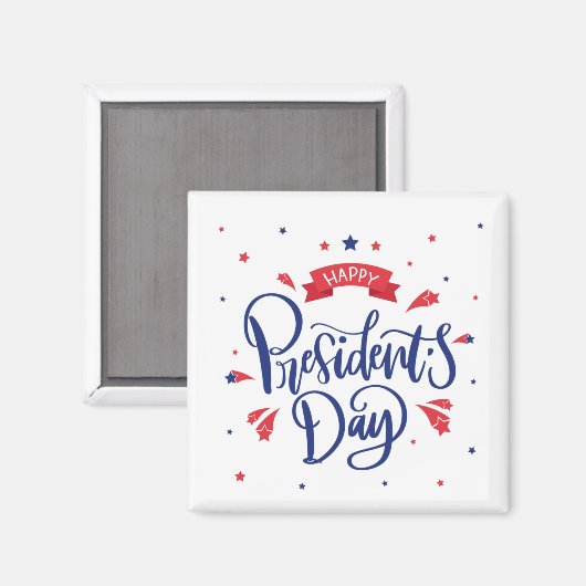 Presidents' Day Magnet (Vorderseite/Rückseite)