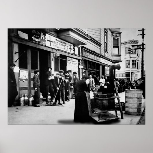 Presidio Heights Quake Relief - San Francisco 1906 Poster (Vorne)