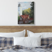Presque Ilse Lighthouse Canvas Print Leinwanddruck (Insitu (Schlafzimmer))