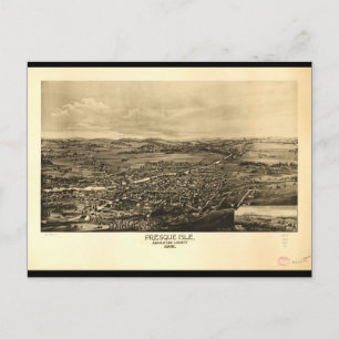 Presque Isle Aroostook Landkreis Maine (1894) Postkarte