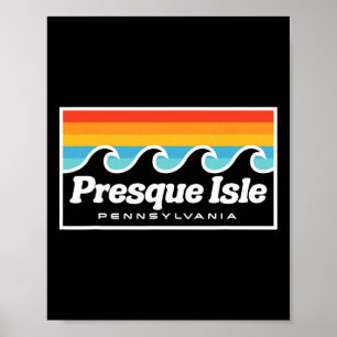 Presque Isle Erie Pa Waves Beaches Poster