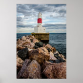 Presque Isle Harbour Breakwater Lighthouse Poster (Vorne)