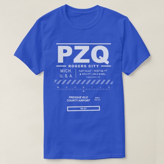 Presque Isle Landkreis Airport PZQ T - Shirt (Design vorne)