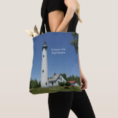 Presque Isle Lighthouse auf der ganzen Tasche (Von Nahem)