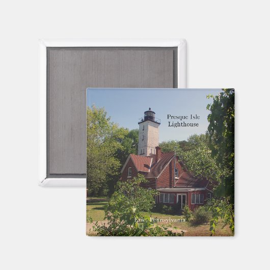 Presque Isle Lighthouse Erie-Magnet Magnet (Vorderseite/Rückseite)