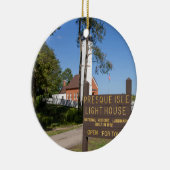 Presque Isle Lighthouse Keramik Ornament (Rechts)