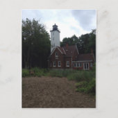 Presque Isle Lighthouse Postkarte (Vorderseite)