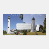 Presque Isle Lighthouses Schreibtischmatte (Tastatur & Maus)