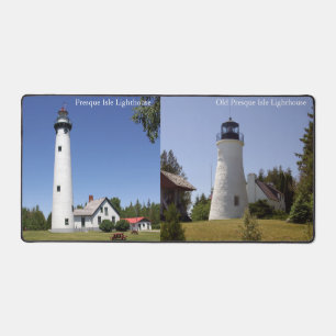 Presque Isle Lighthouses Schreibtischmatte